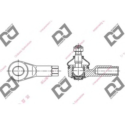 Foto Rótula barra de acoplamiento DJ PARTS DE1070