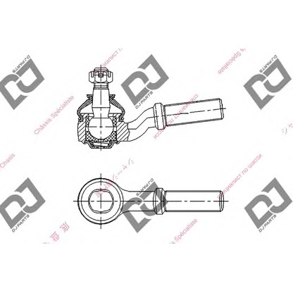 Фото Наконечник поперечной рулевой тяги DJ PARTS DE1165