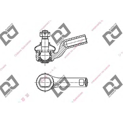 Фото Наконечник поперечной рулевой тяги DJ PARTS DE1348