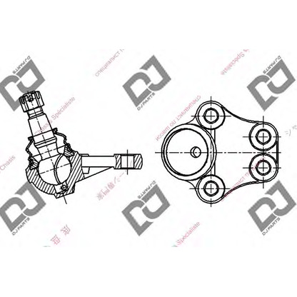 Foto Giunto di supporto / guida DJ PARTS DB1124