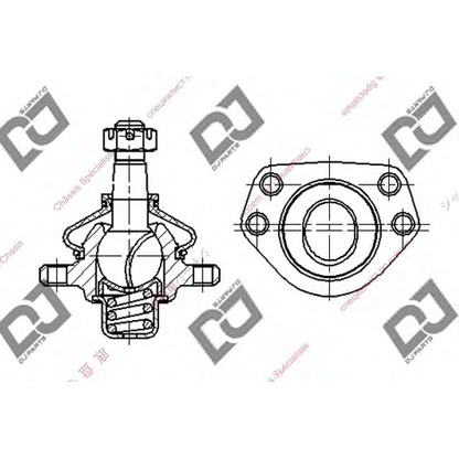 Zdjęcie Przegub mocujący / prowadzący DJ PARTS DB1148