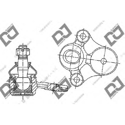 Photo Rotule de suspension DJ PARTS DB1232