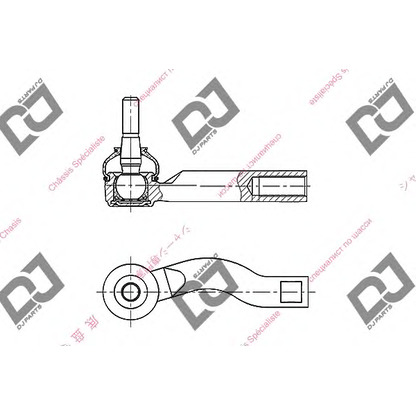 Фото Наконечник поперечной рулевой тяги DJ PARTS DE1020