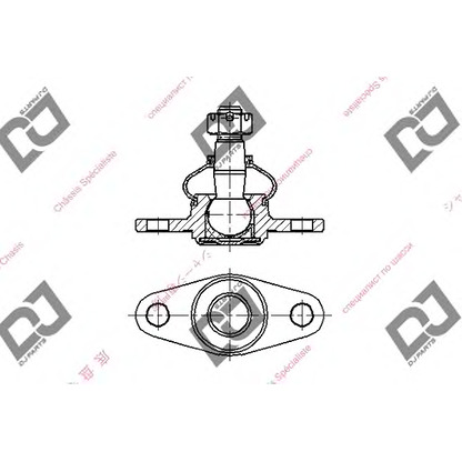 Zdjęcie Przegub mocujący / prowadzący DJ PARTS DB1204