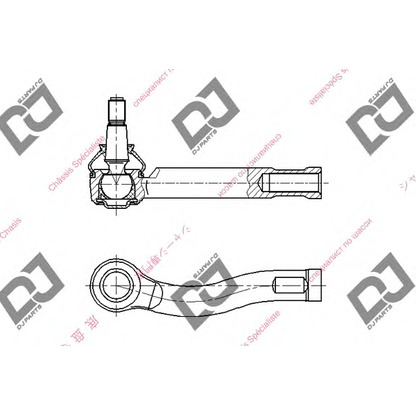 Фото Наконечник поперечной рулевой тяги DJ PARTS DE1091