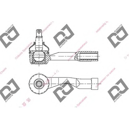 Фото Наконечник поперечной рулевой тяги DJ PARTS DE1264