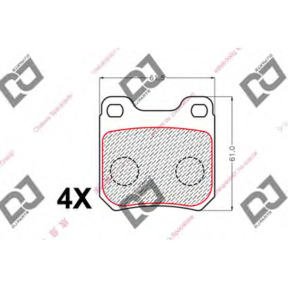 Photo Brake Pad Set, disc brake DJ PARTS BP2108