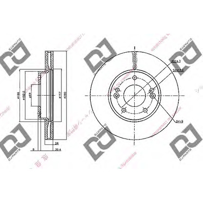 Foto Disco  freno DJ PARTS BD2191