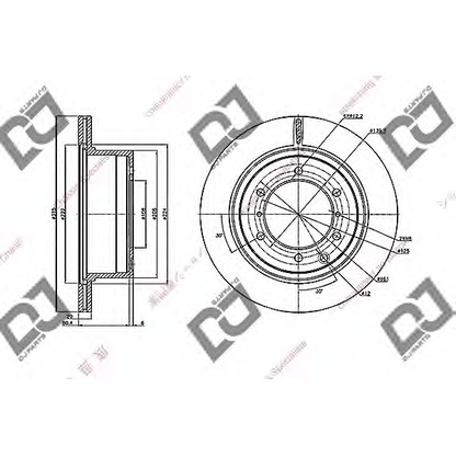 Photo Brake Disc DJ PARTS BD2193