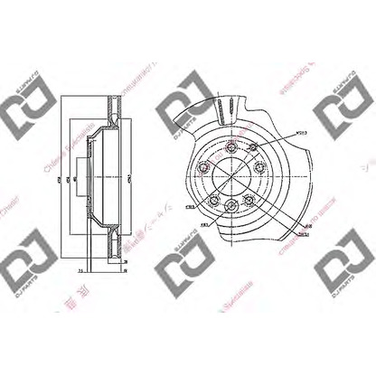 Photo Brake Disc DJ PARTS BD1604