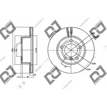 Photo Disque de frein DJ PARTS BD1631