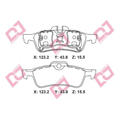 Photo Brake Pad Set, disc brake DJ PARTS BP2337