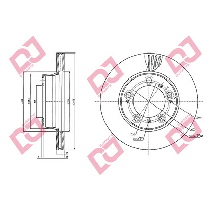 Foto Bremsscheibe DJ PARTS BD1785