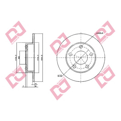 Foto Disco  freno DJ PARTS BD1904