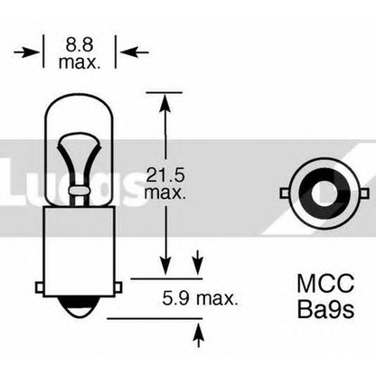 Photo Bulb, indicator LUCAS LLB233
