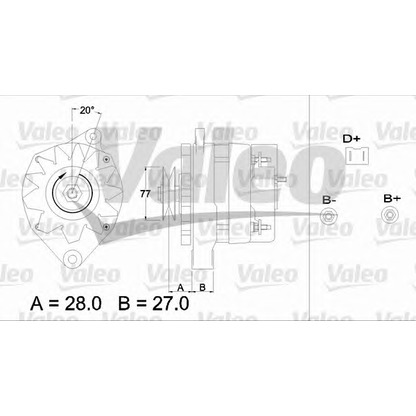 Photo Alternator VALEO 433407