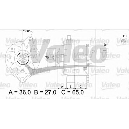 Foto Regolatore alternatore VALEO 433436