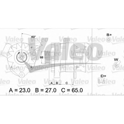 Foto Alternador VALEO 433458