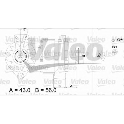 Photo Alternator VALEO 436193