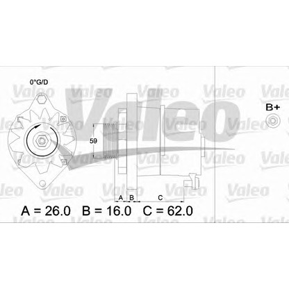 Foto Alternador VALEO 436243