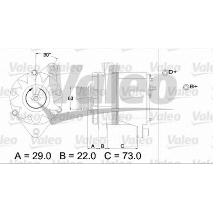 Photo Alternator VALEO 436244