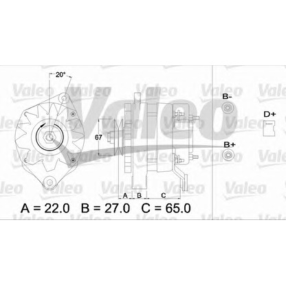 Foto Alternador VALEO 436247