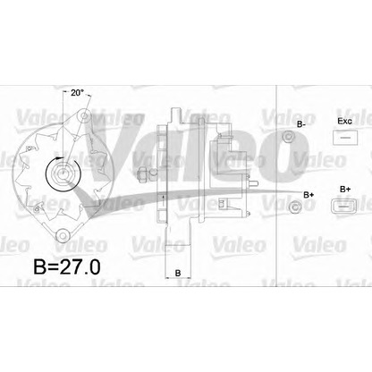 Photo Alternator VALEO 436262