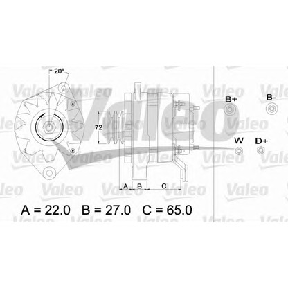 Foto Alternatore VALEO 436347