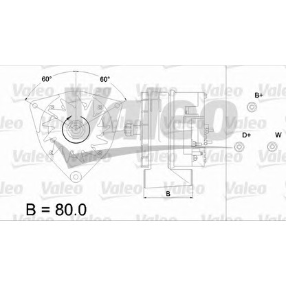 Photo Alternator VALEO 436432