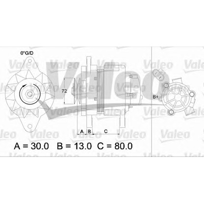 Foto Alternador VALEO 436546