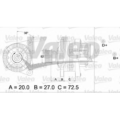 Photo Alternator VALEO 436675