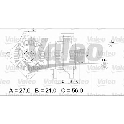 Foto Alternador VALEO 436731