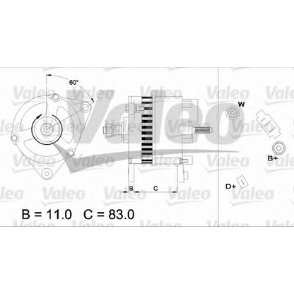 Foto Alternador VALEO 436754