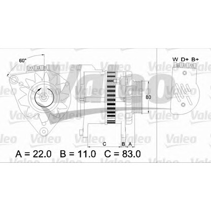 Foto Alternador VALEO 437049