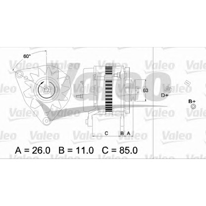 Foto Alternador VALEO 437128