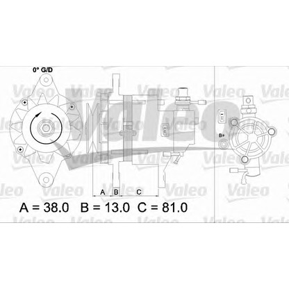 Photo Alternator VALEO 437156