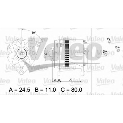 Foto Alternador VALEO 437380