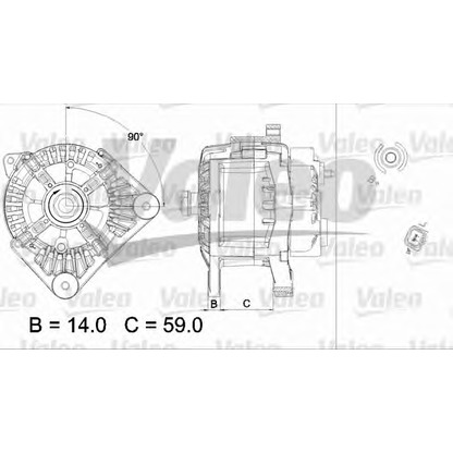 Foto Alternatore VALEO 437434