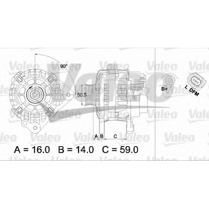 Photo Alternator VALEO 437445