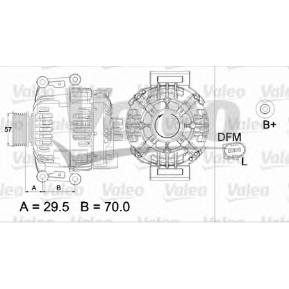 Photo Alternator VALEO 437468