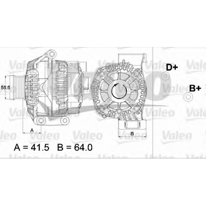 Foto Alternador VALEO 437473