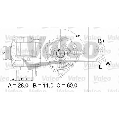 Foto Alternatore VALEO 437479