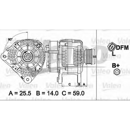 Photo Alternator VALEO 437513