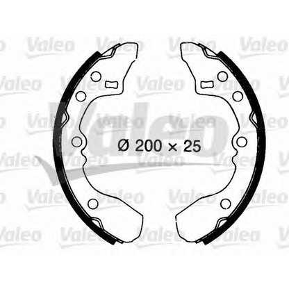 Photo Brake Shoe Set VALEO 562702