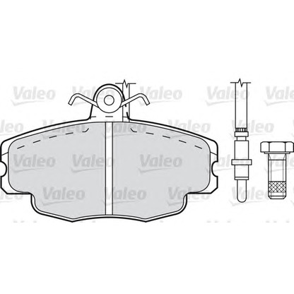 Foto Juego de pastillas de freno VALEO 598154