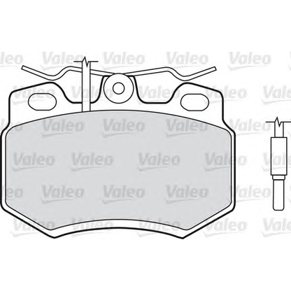 Photo Kit de plaquettes de frein, frein à disque VALEO 598176