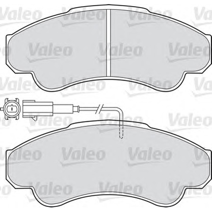 Foto Bremsbelagsatz, Scheibenbremse VALEO 598569