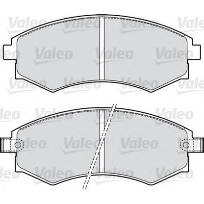 Foto Bremsbelagsatz, Scheibenbremse VALEO 598574