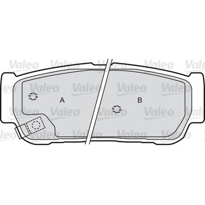 Photo Brake Pad Set, disc brake VALEO 598654