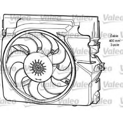 Photo Ventilateur, refroidissement du moteur VALEO 696065